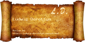 Ludwig Dorottya névjegykártya
